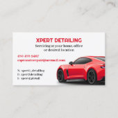 Auto Detailing Auto Visitekaartje (Voorkant)