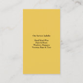 Auto Detailing Auto Visitekaartje (Achterkant)