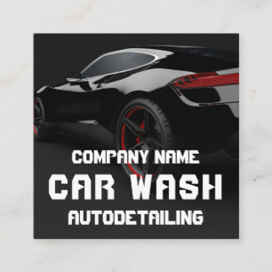 Auto Detailing Auto Wash Vierkante Visitekaartje