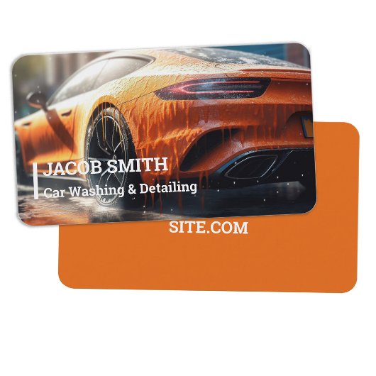 Auto Detailing Auto Wassen Visitekaartje