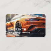 Auto Detailing Auto Wassen Visitekaartje (Voorkant)