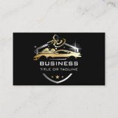 Auto Detailing Automotive Auto Mechanic Cleaning Visitekaartje (Voorkant)