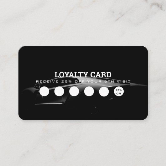 Auto Detailing Automotive Clean Repair Loyalty Kaa Visitekaartje (Voorkant)