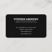 Auto Detailing Automotive Clean Repair Loyalty Kaa Visitekaartje (Achterkant)