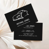 Auto Detailing, Automotive reparatie zwart Visitekaartje