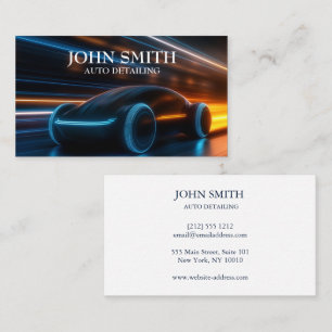 Auto Detailing Autowas Automotive Zwart Visitekaartje