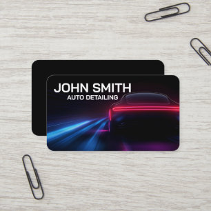 Auto Detailing Autowas Automotive Zwart Visitekaartje