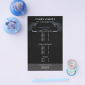 Auto Detailing Autowasserij Reparatie Prijslijst  Flyer (Enkel)