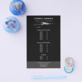 Auto Detailing Autowasserij Reparatie Prijslijst Flyer (Enkel)