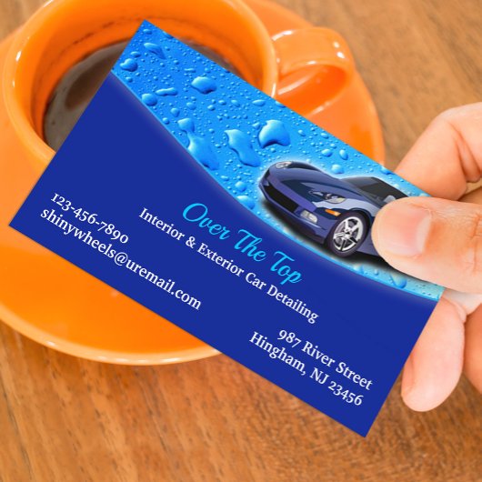 Auto Detailing Business Card Template Visitekaartje