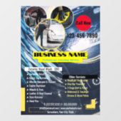 Auto Detailing Business Window Cling Raamsticker (Vel)