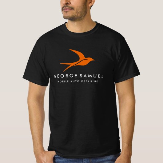 Auto Detailing | Car Repair Shop Flying Bird Logo T-shirt (Voorkant)