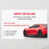 Auto Detailing Car Wash Flyer Sjabloon (Voorkant)