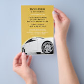 Auto Detailing Car Wash Flyer Sjabloon (Hand)
