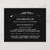 Auto Detailing Car Wash Flyer Sjabloon (Achterkant)