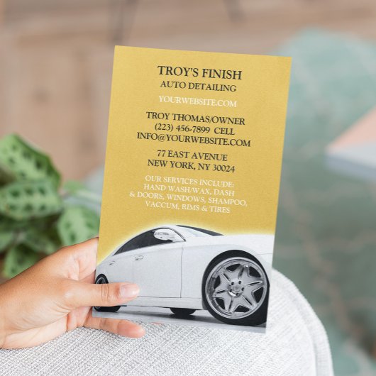 Auto Detailing Car Wash Flyer Sjabloon