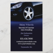 Auto Detailing Car Wash Flyer Sjabloon (Voorkant)