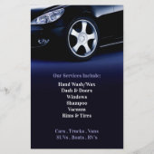 Auto Detailing Car Wash Flyer Sjabloon (Achterkant)