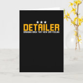 Auto Detailing Detailer New Car Feeling Kaart (Gele Bloem)