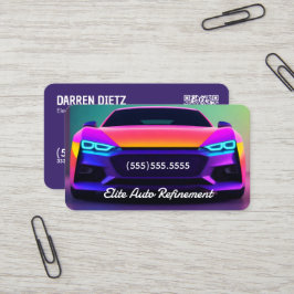 Auto Detailing Detailer QR Visitekaartje