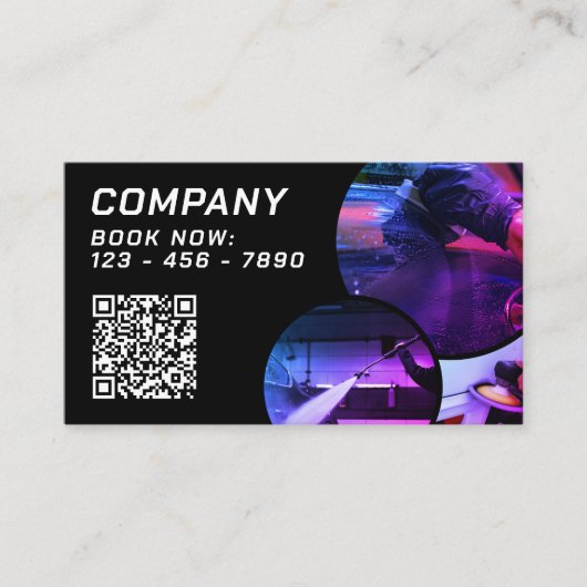 Auto detailing diensten afbeeldingen Visitekaartje (Voorkant)