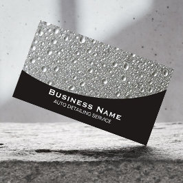 Auto Detailing Druk Wassen Schoonmaak Service Visitekaartje