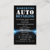 Auto Detailing en Auto Wassen Digitaal Visitekaart Visitekaartje (Voorkant)