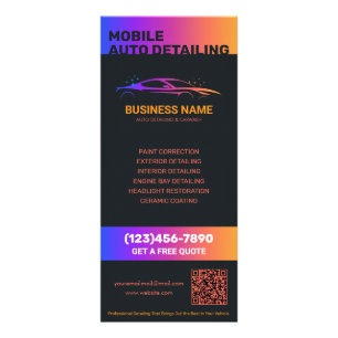 Auto Detailing en Autowas op Maat Reclamekaart