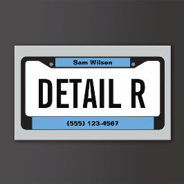 Auto Detailing Gold License Bord Detailer Visitekaartje