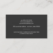 Auto Detailing Gold License Bord Detailer Visitekaartje (Achterkant)