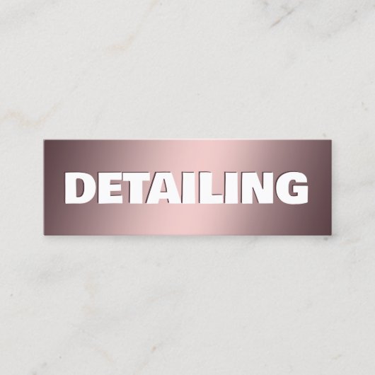 Auto Detailing Google Maps QR Mini Visitekaartje (Voorkant)