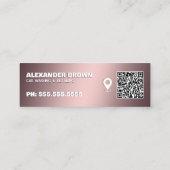 Auto Detailing Google Maps QR Mini Visitekaartje (Achterkant)