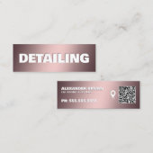 Auto Detailing Google Maps QR Mini Visitekaartje (Voorkant / Achterkant)