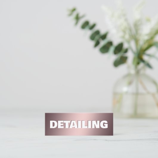 Auto Detailing Google Maps QR Mini Visitekaartje (Staand voorkant)