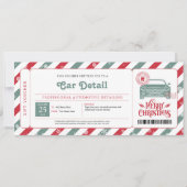 Auto Detailing Kerstcadeau Certificaat Kaart (Voorkant)