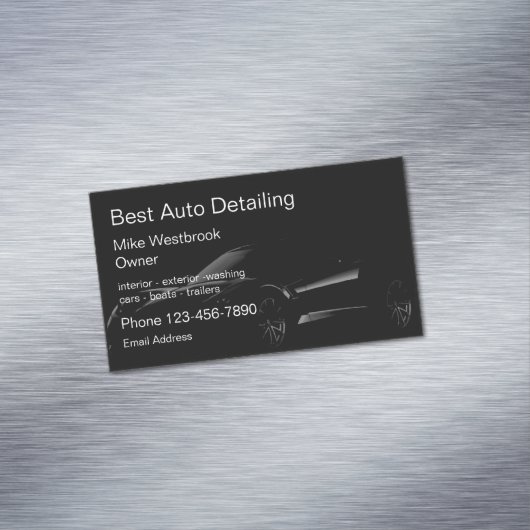 Auto Detailing Klant Zakelijke Magneten (Voorbeeld)