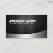 Auto Detailing Moderne Donker Metaal Automobiel Visitekaartje (Voorkant)