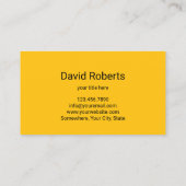 Auto Detailing Muscle Car Professional Car Wash  Visitekaartje (Achterkant)