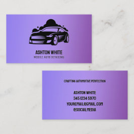 Auto-detailing Paars Visitekaartje