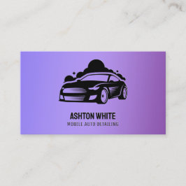 Auto Detailing Paarse Visitekaartje
