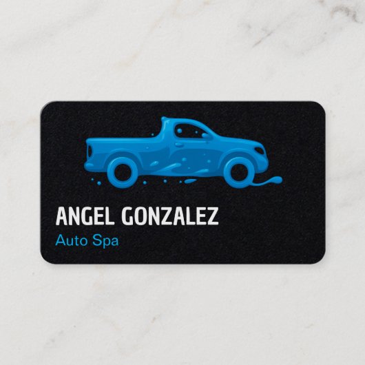 Auto Detailing Premium Visitekaartje (Voorkant)