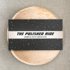 Auto Detailing Professionele Auto Wassen Water Dro Visitekaartje