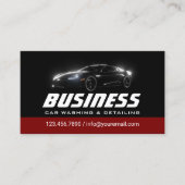 Auto Detailing Professionele Auto Wassen Zwart & R Visitekaartje (Voorkant)