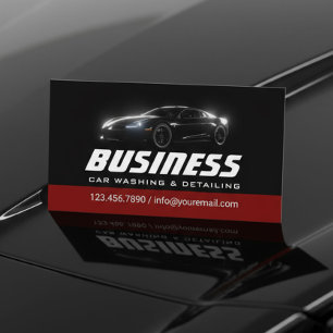 Auto Detailing Professionele Auto Wassen Zwart & R Visitekaartje