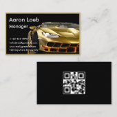 Auto Detailing Professionele Zwart Gouden Automoti Visitekaartje (Voorkant / Achterkant)
