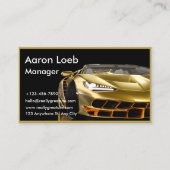 Auto Detailing Professionele Zwart Gouden Automoti Visitekaartje (Voorkant)