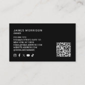 Auto Detailing, Reparatie, Auto Shop 3D Grijs Mode Visitekaartje (Achterkant)