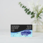 Auto Detailing Retro Visitekaartjes (Staand voorkant)