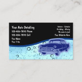 Auto Detailing Retro Visitekaartjes (Voorkant)