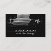 Auto Detailing Schoonmaak Auto Reparatie Zwart Lux Visitekaartje (Voorkant)